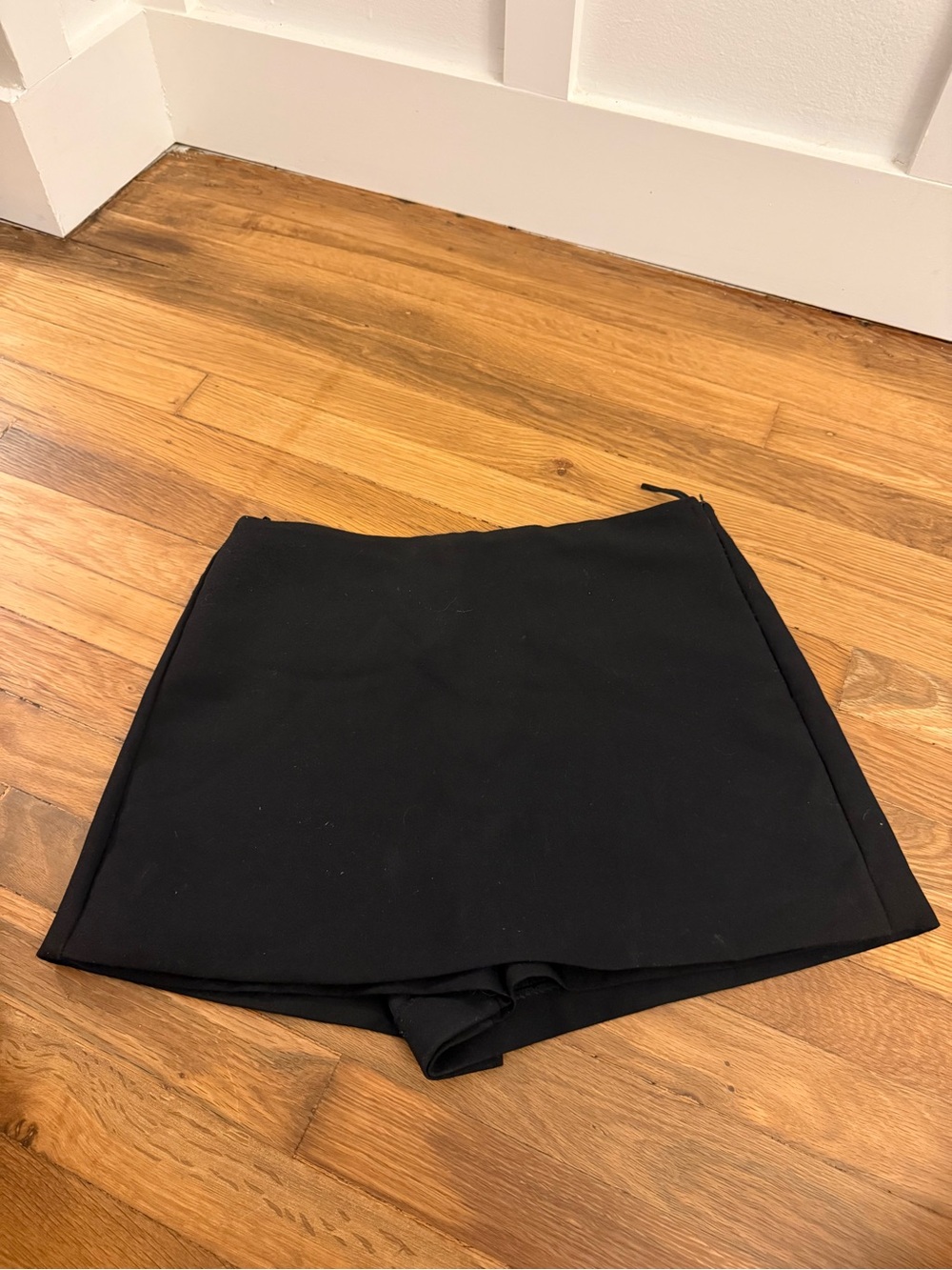 Zara Black Women's Skort - Sleek A-Line Design